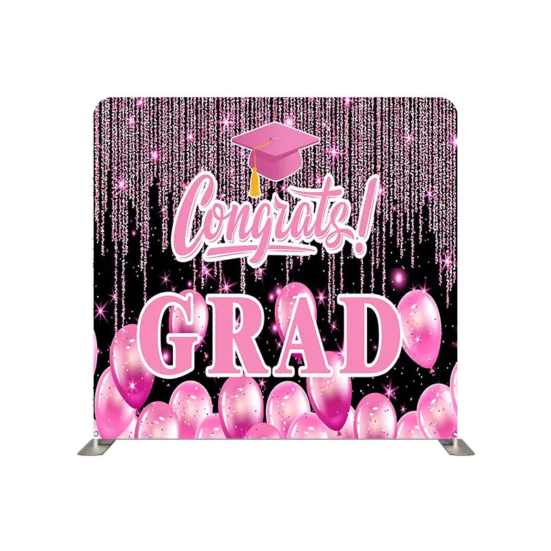 Pillow Cover Backdrop (Shining Pink Graduation)