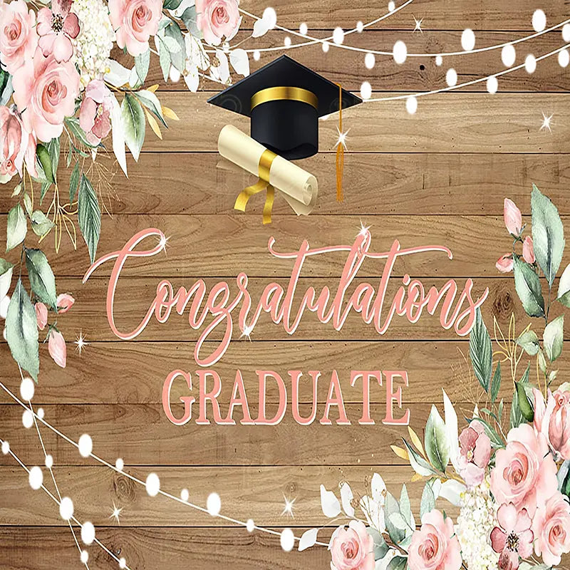 Pillow Cover Backdrop (String Lights Grad Joy)