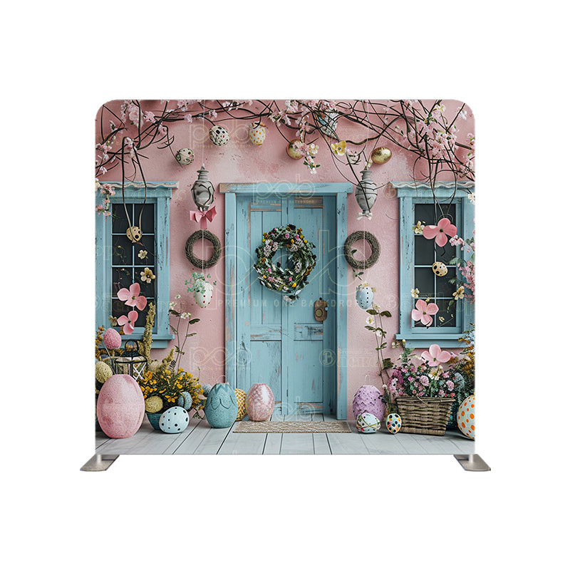 Pillow Cover Backdrop (Pink Easter Decor)