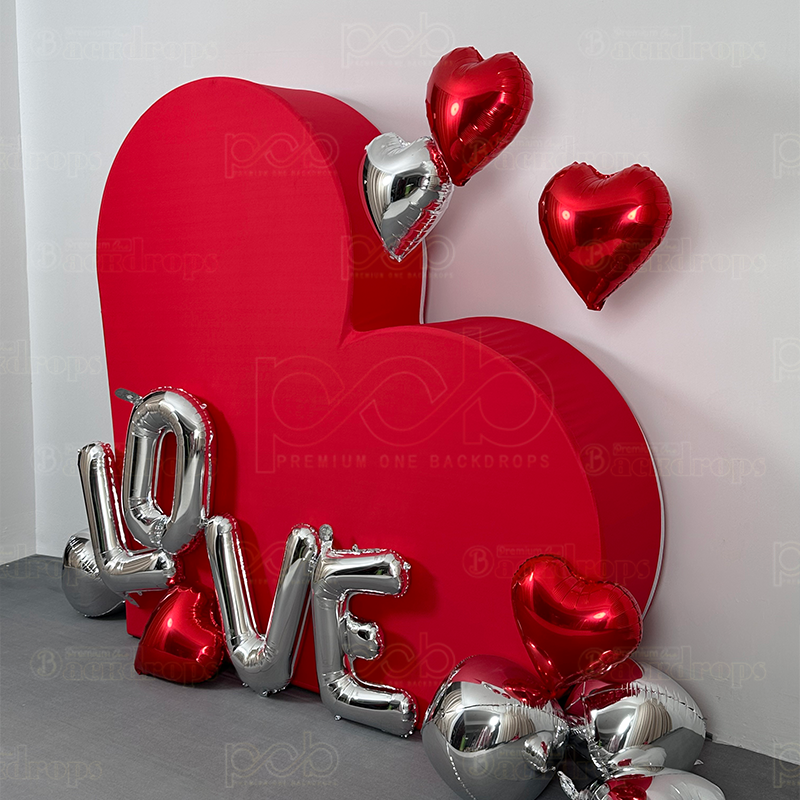 PremiumOneBackdrops-3D Heart Backdrop