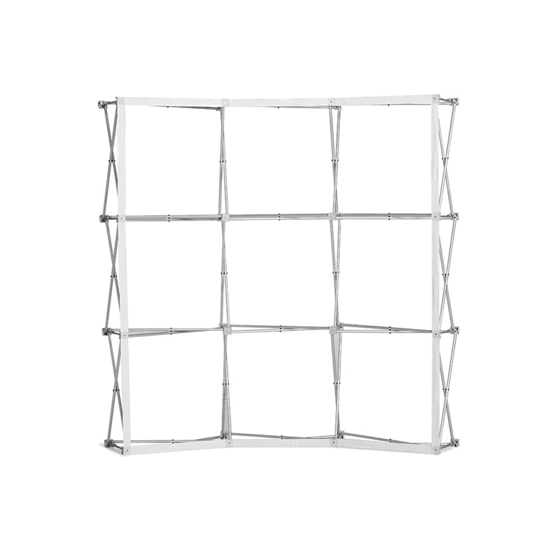 Curved Fabric Pop Up Display With Side