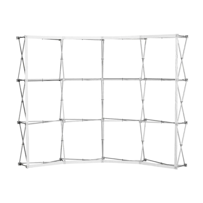 Curved Fabric Pop Up Display With Side