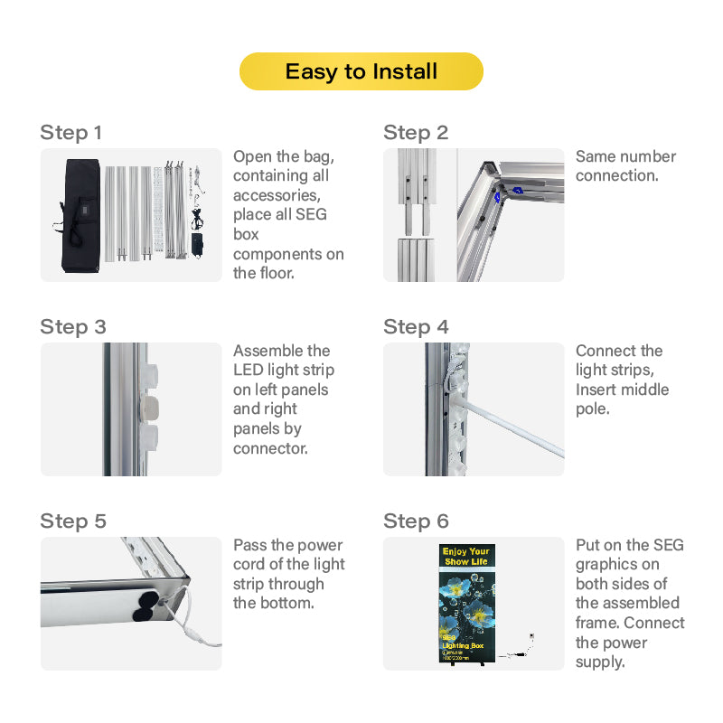 Backlit SEG Fabric Display Frame
