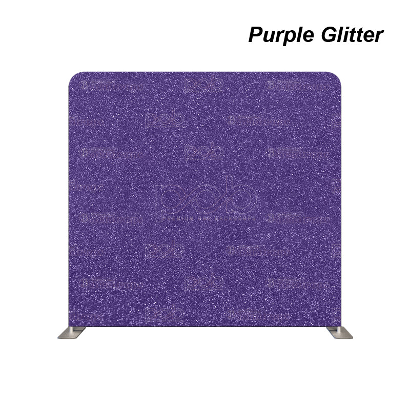 Pillow Cover Backdrop (Purple Glitter)