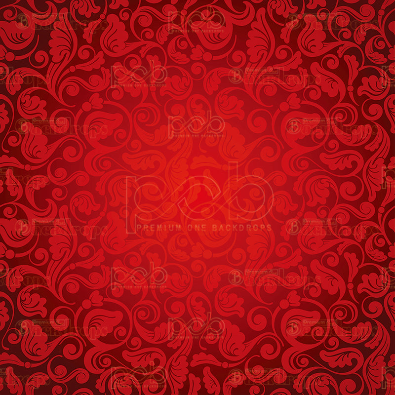 premium one pillowcover backdrops-Red Rose Vine