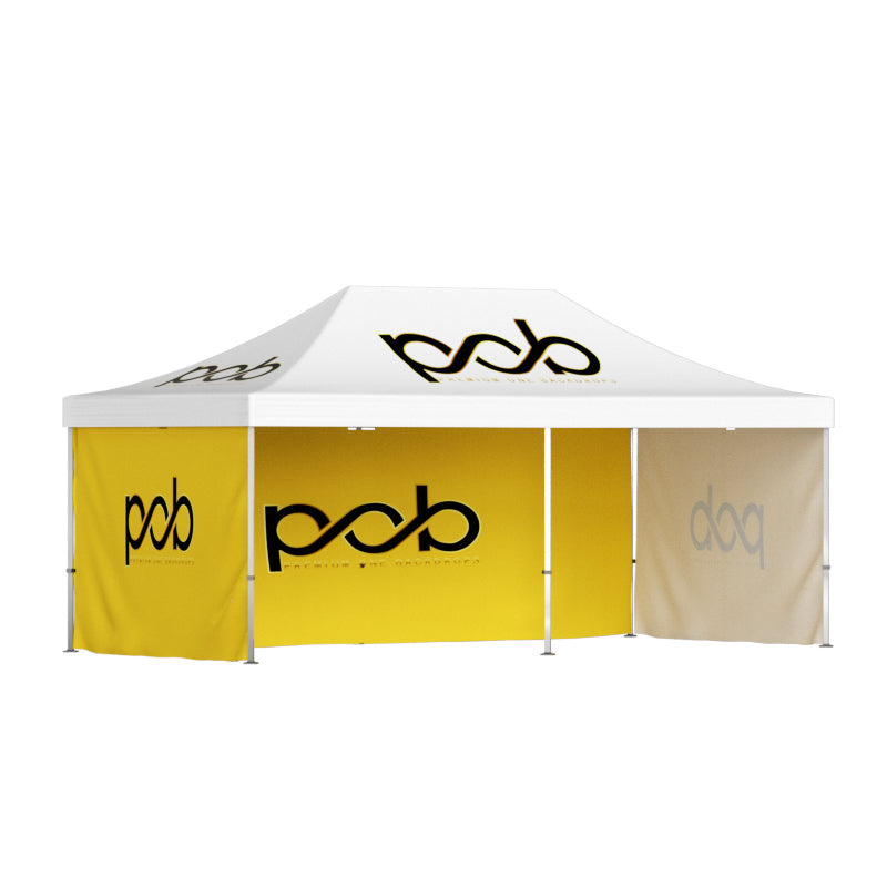 logo pop up tent Custom Single Sided Canopy Tent (20ft x 10ft)