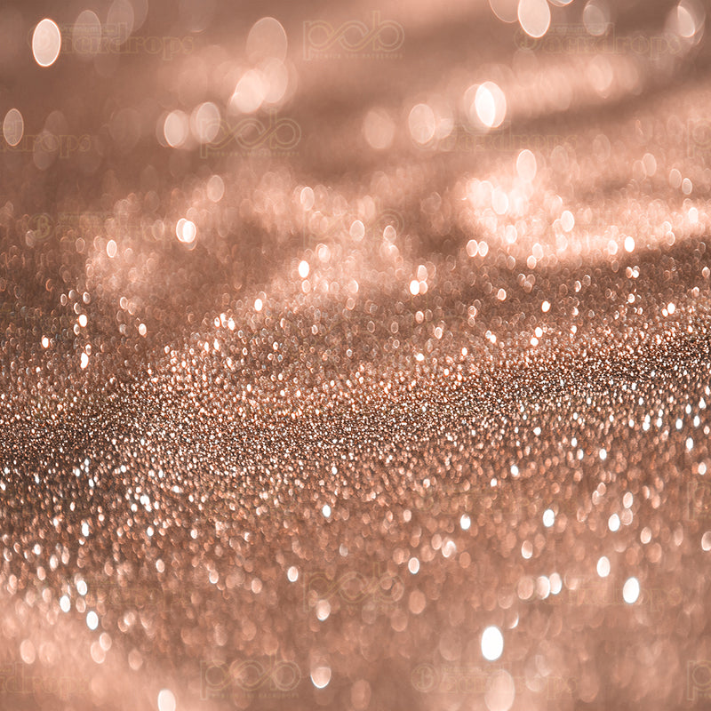 premium one pillowcover backdrops-Rose Gold Glitter Blur