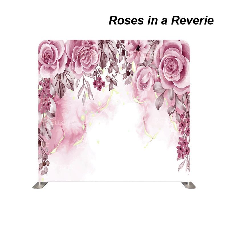 premium one pillowcover backdrops-Roses in a Reverie