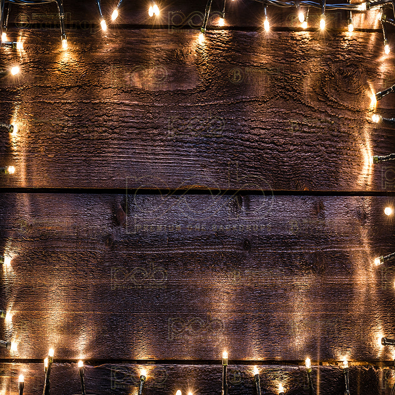 Pillow Cover Backdrop (Rustic String Light)
