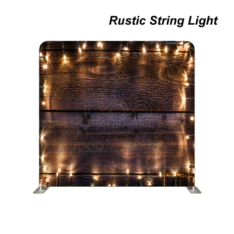Pillow Cover Backdrop (Rustic String Light)