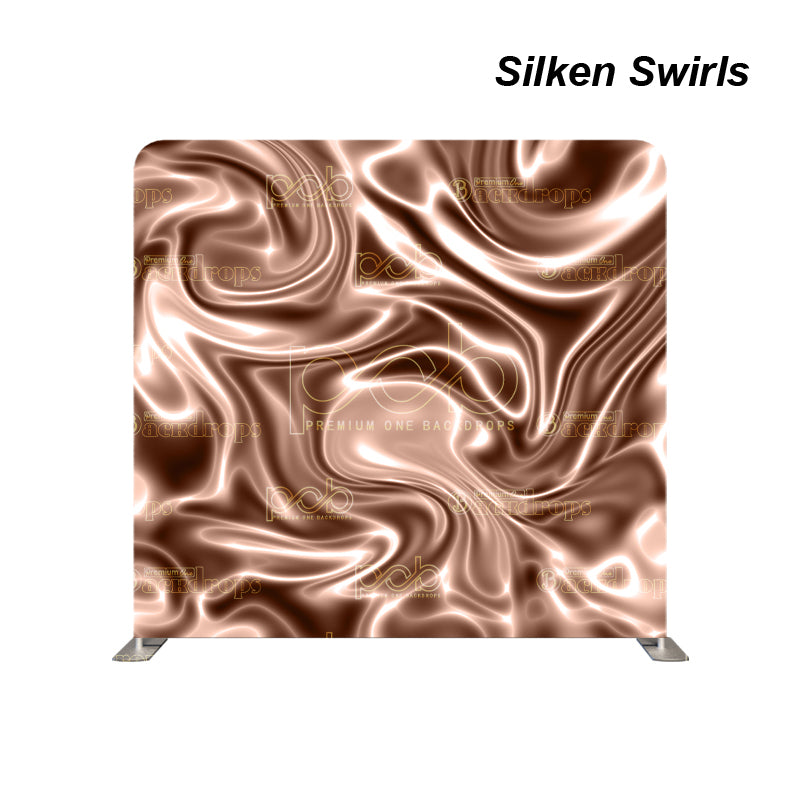 premium one pillowcover backdrops-Silken Swirls