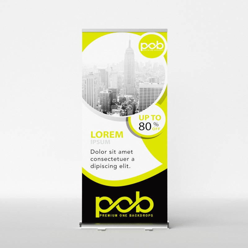 Single Sided Teardrop Roll Up Banner
