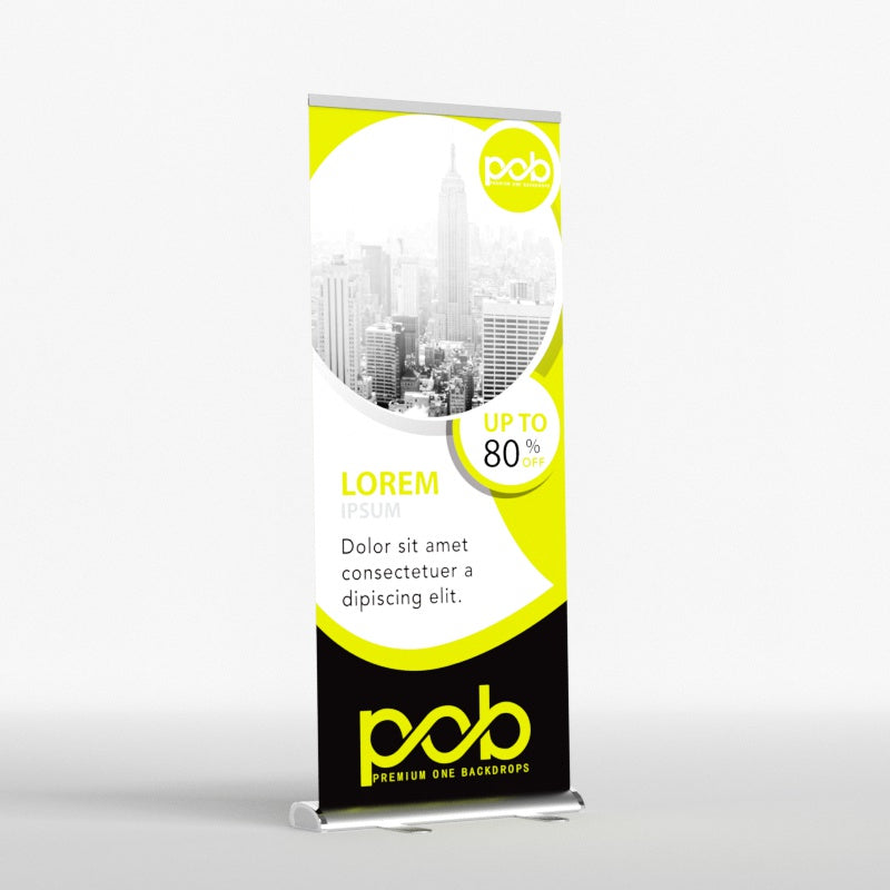 Single Sided Teardrop Roll Up Banner