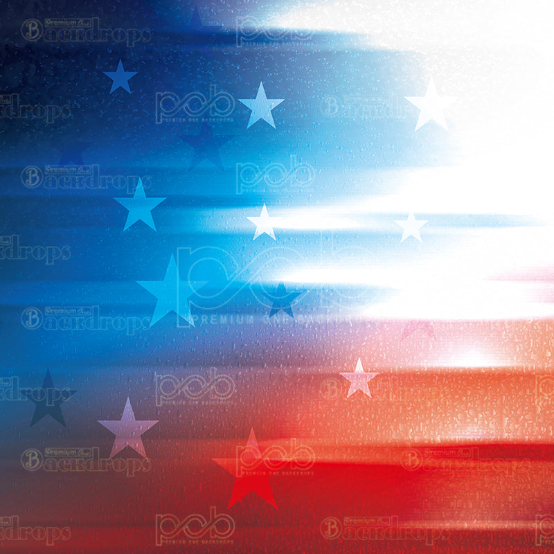 premium one pillowcover backdrops-Star Gradient Flag