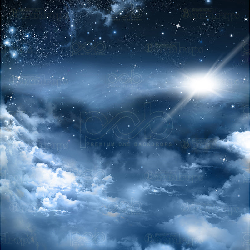 premium one pillowcover backdrops-Starry Night Sky