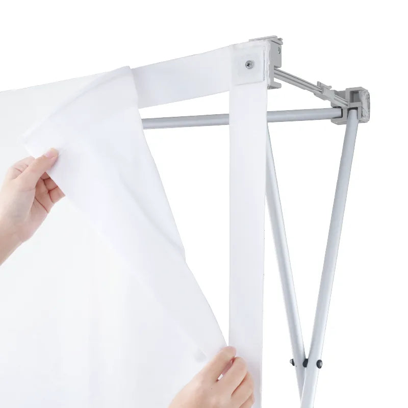 Stretch fabric graphic detail for step and repeat pop up backdrop