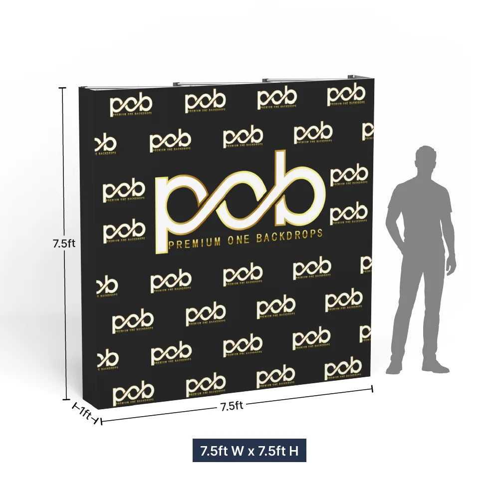 Step and repeat pop up display size and dimension guide