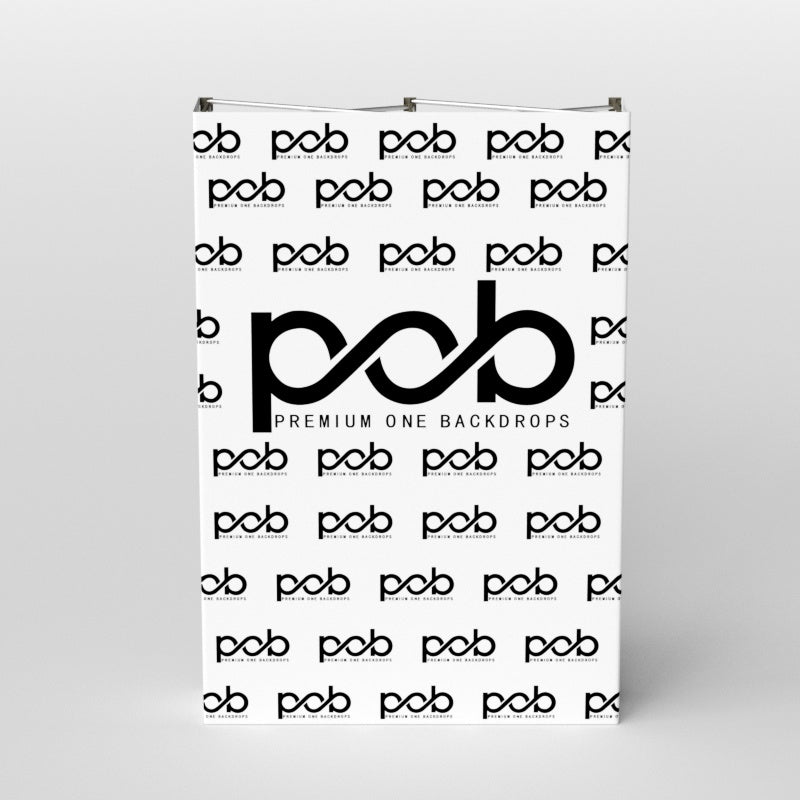 Step and Repeat Straight Fabric Pop Up Display With Sides