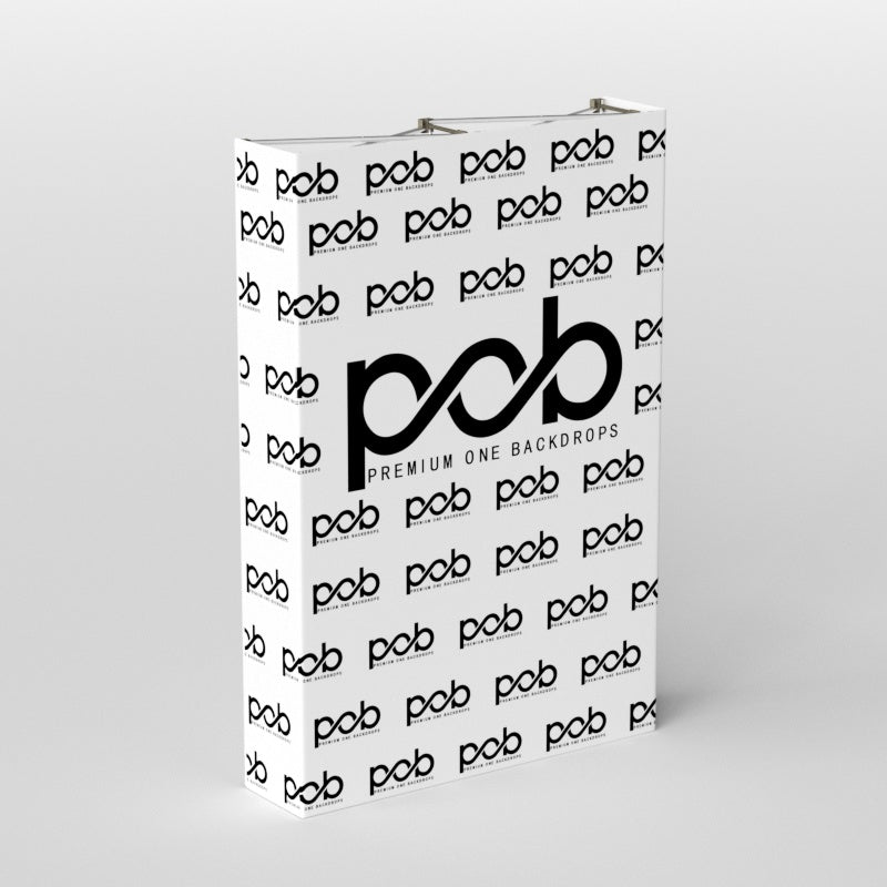 Step and Repeat Straight Fabric Pop Up Display With Sides