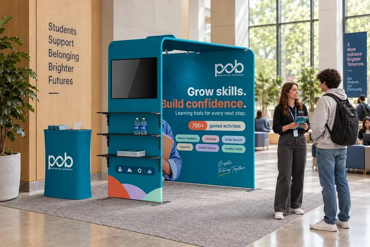 10x10 exhibition booth setup for trade shows and brand presentations