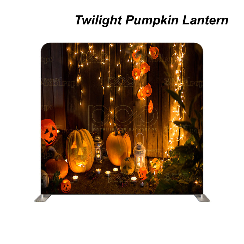 Pillow Cover Backdrop (Twilight Pumpkin Lantern)