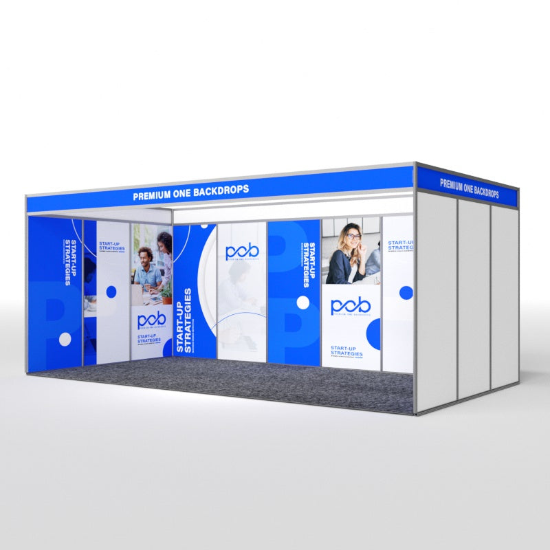 Shell Scheme Exhibition Graphics for 20ft Wide x 10ft Depth Booth