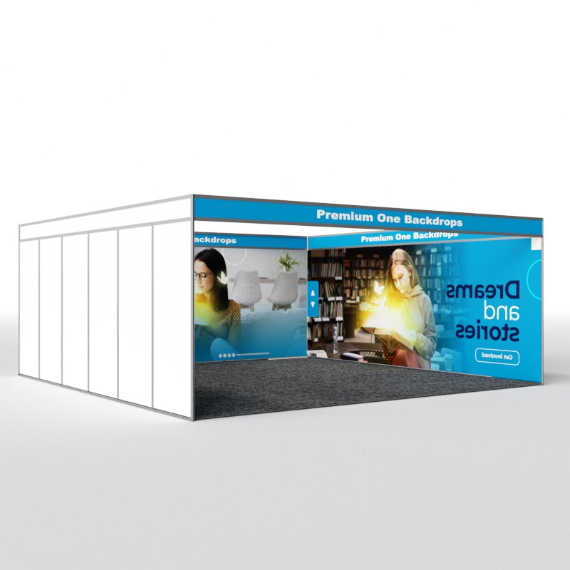 U Shaped Shell Scheme Exhibition Graphics ( Full Coverage Seamless)
