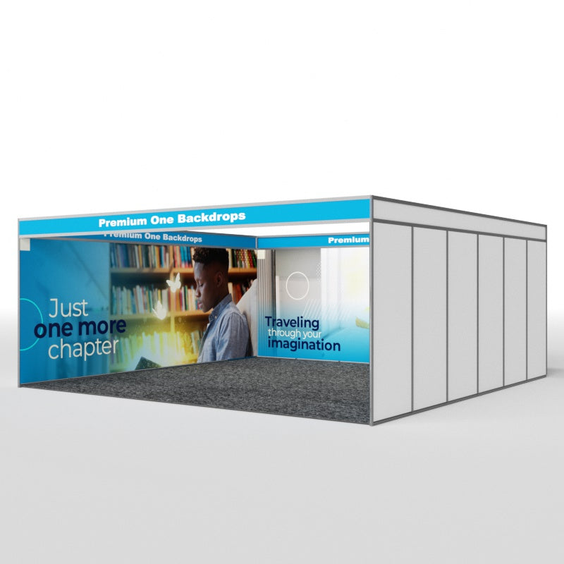 U Shaped Shell Scheme Exhibition Graphics ( Full Coverage Seamless)