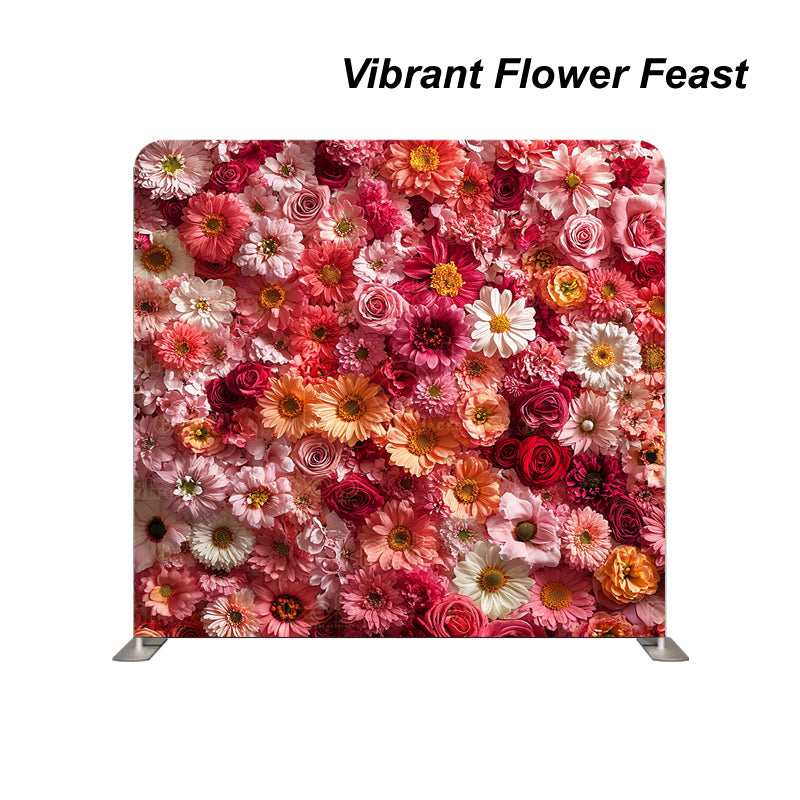 Pillow Cover Backdrop (Vibrant Flower Feast)