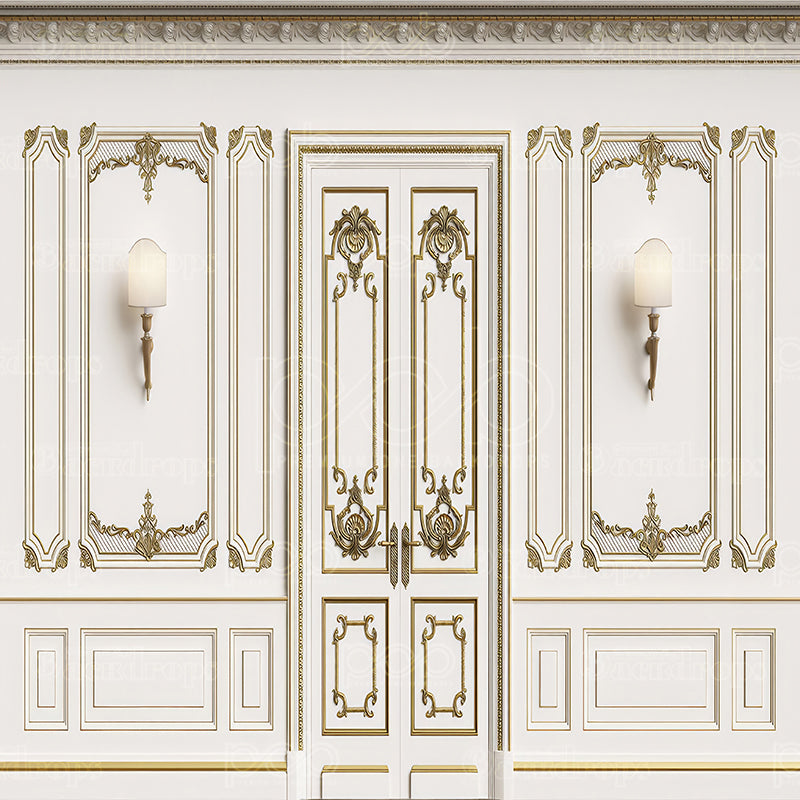 premium one pillowcover backdrops-Vintage Chic Wall