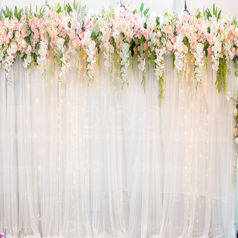 Pillow Cover Backdrop (Wedding Floral Drape)