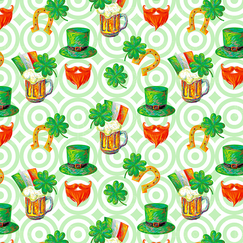 premium one pillowcover backdrops-Wee Lil Leprechaun