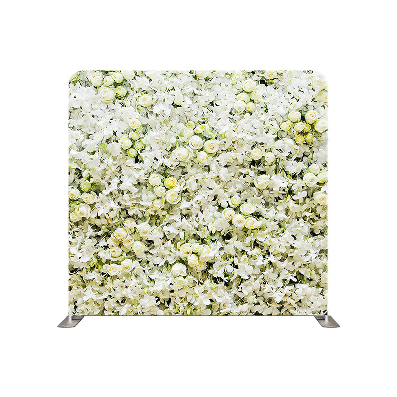 premium one pillowcover backdrops-White Roses Orchids