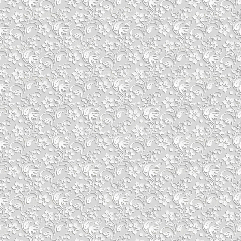 premium one pillowcover backdrops-White Spiral Floral