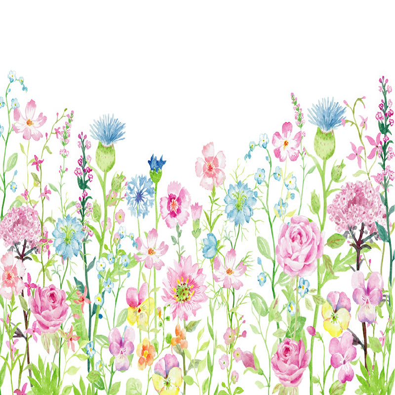premium one pillowcover backdrops-Wildflower Waltz Garden