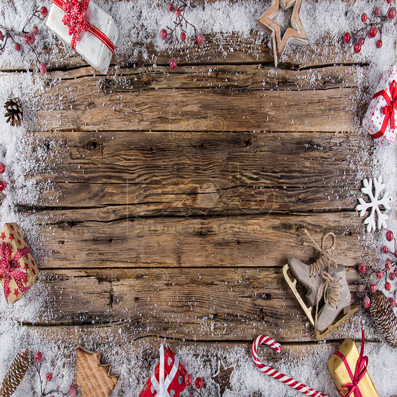 Pillow Cover Backdrop (Winter Woodland Holiday)