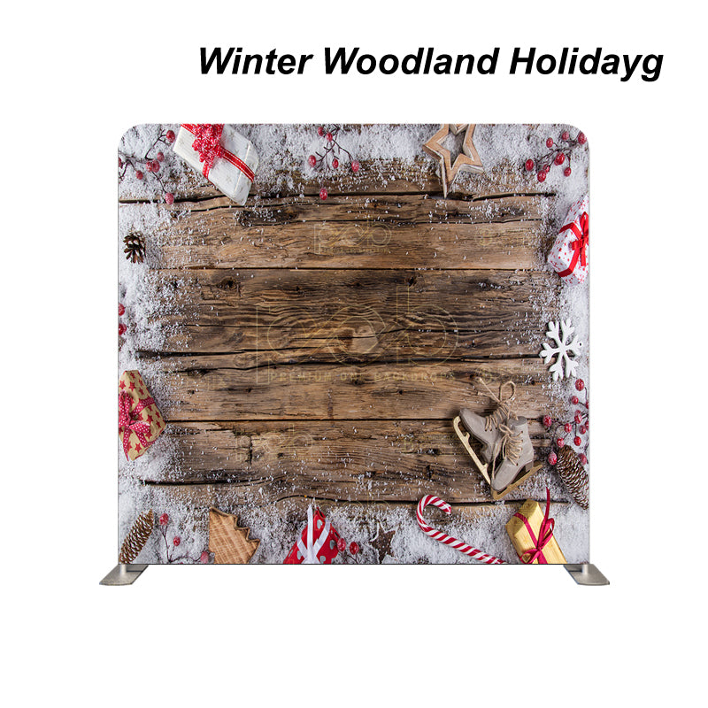 Pillow Cover Backdrop (Winter Woodland Holiday)