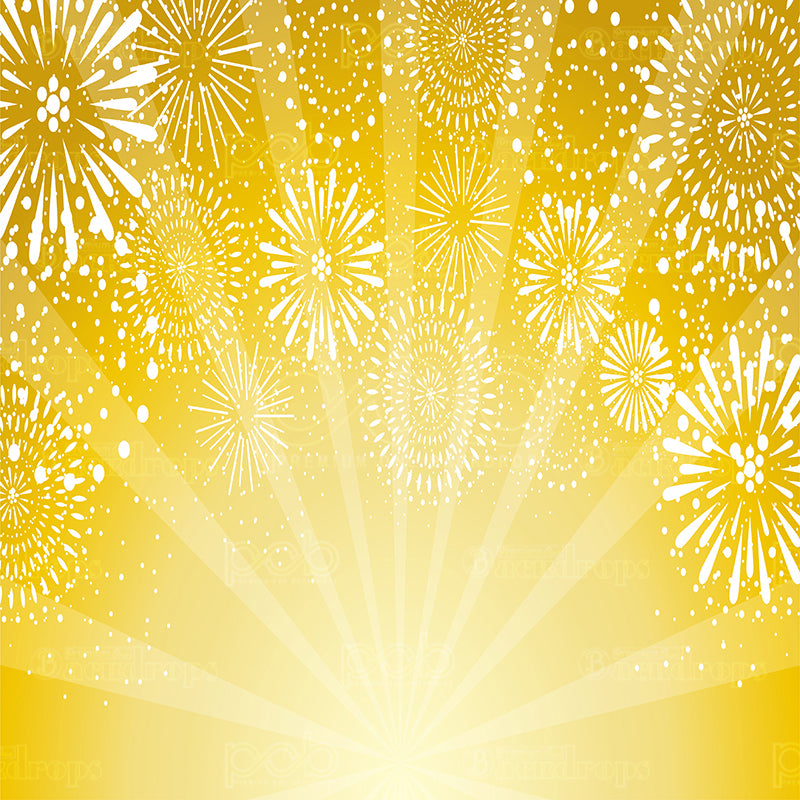 premium one pillowcover backdrops-Yellow Festive