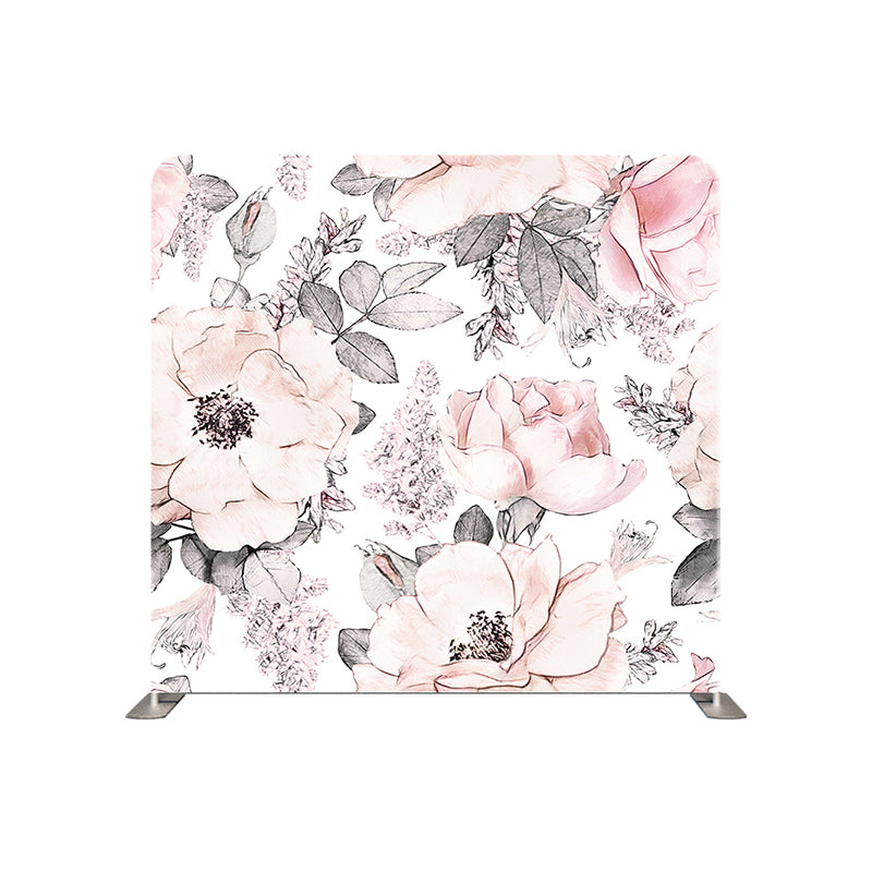 premium one pillowcover backdrops-pastel watercolor flowers