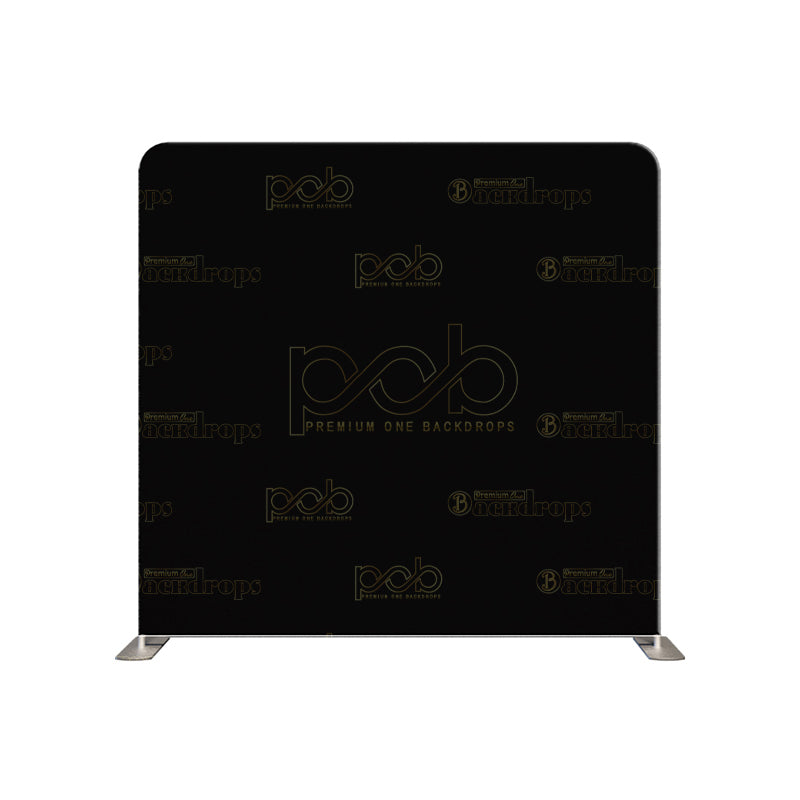 premium one pillow cover backdrops-solid black