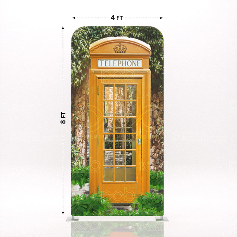 Yellow Greenery Telephone Booth