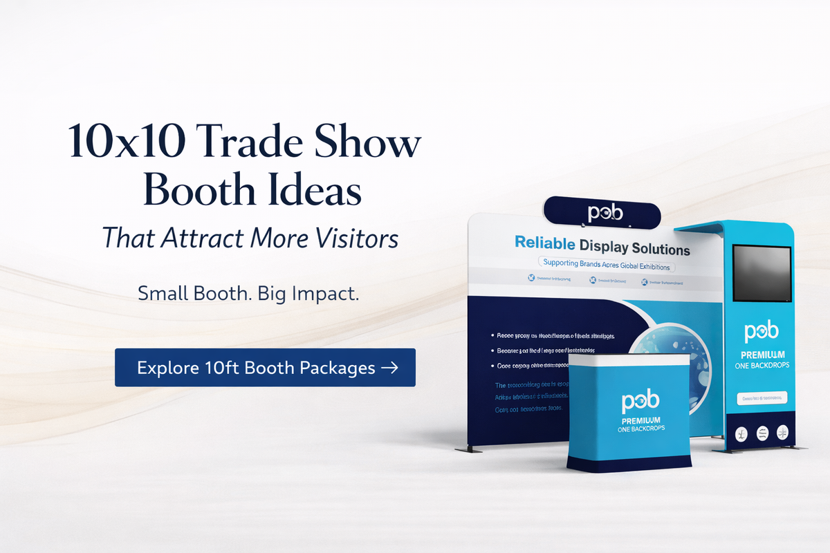 10x10 Trade Show Booth Ideas That Attract More Visitors