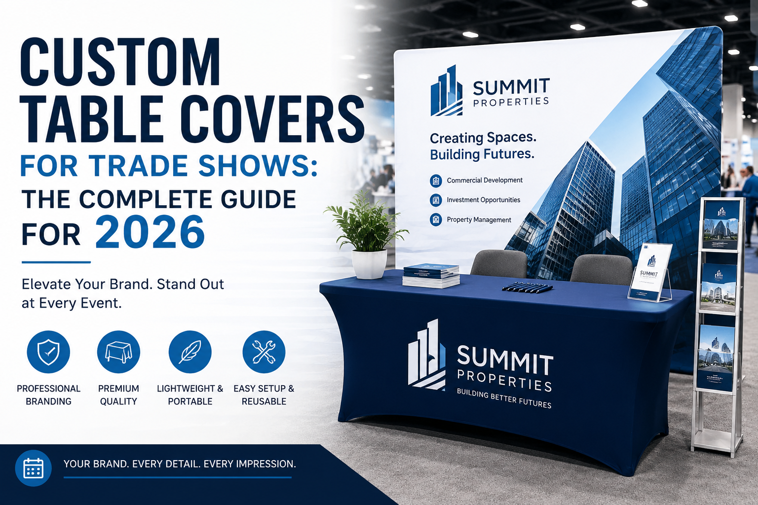 Custom Table Covers for Trade Shows: The Complete Guide for 2026