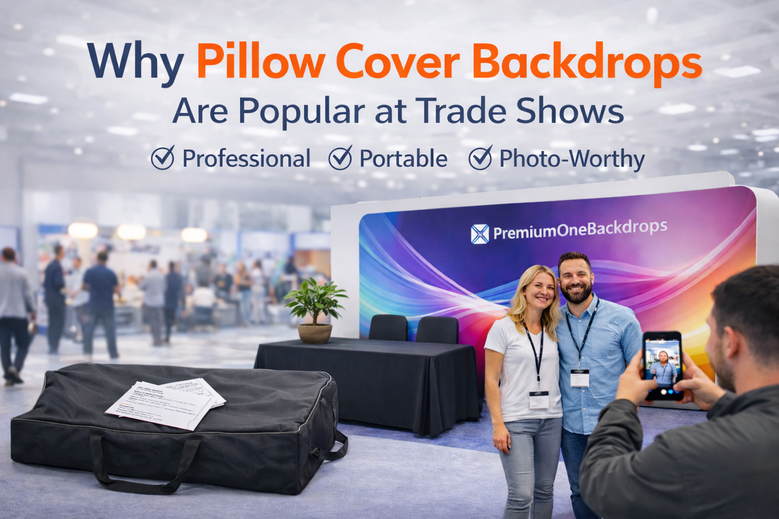 Why Pillow Cover Backdrops Are So Popular at Trade Shows