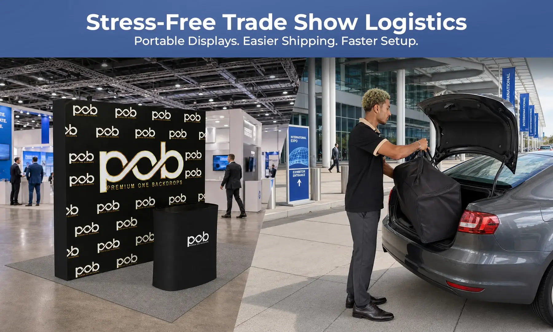 Portable Displays: The Ultimate Solution for Hassle-Free Trade Show Logistics