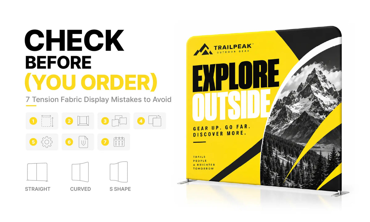 7 Tension Fabric Display Buying Mistakes to Avoid Before Ordering?