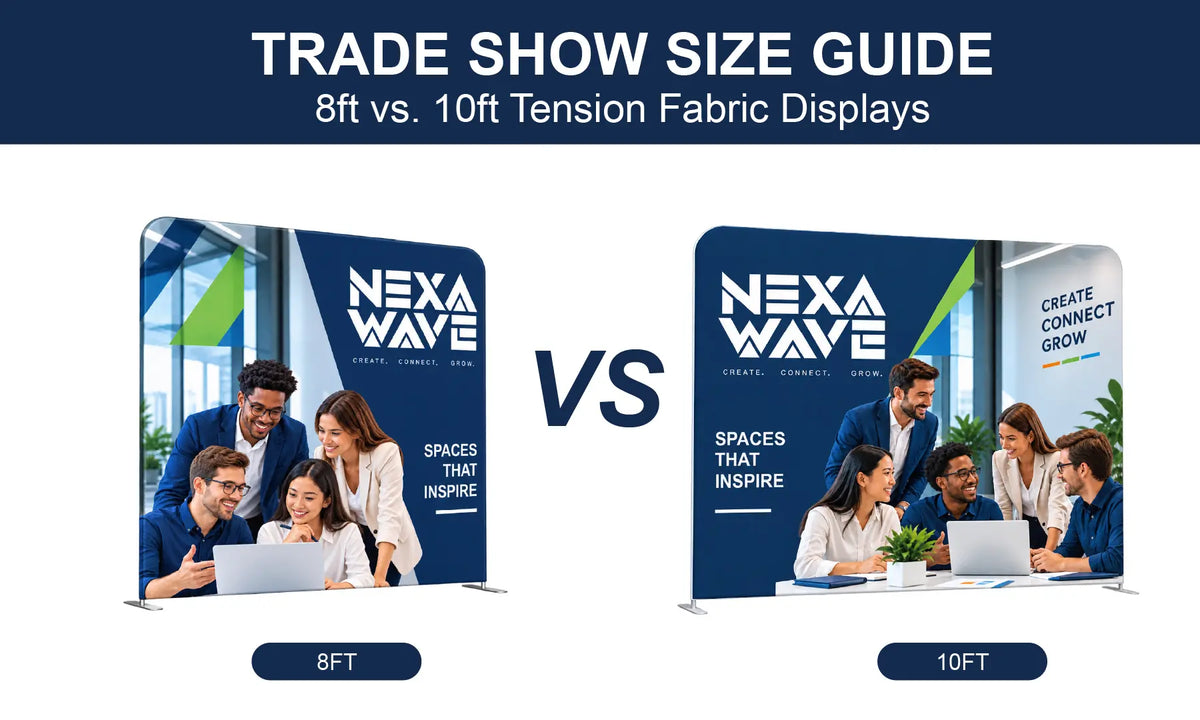 Tension Fabric Display Size Guide: How to Choose the Right Width for Your Booth