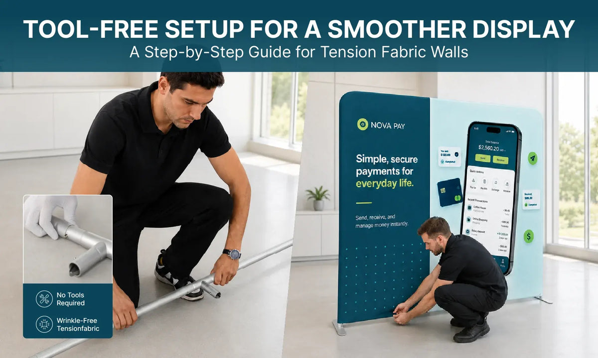 Say Goodbye to Wrinkles: The Ultimate Tool-Free Setup Guide for Tension Fabric Walls