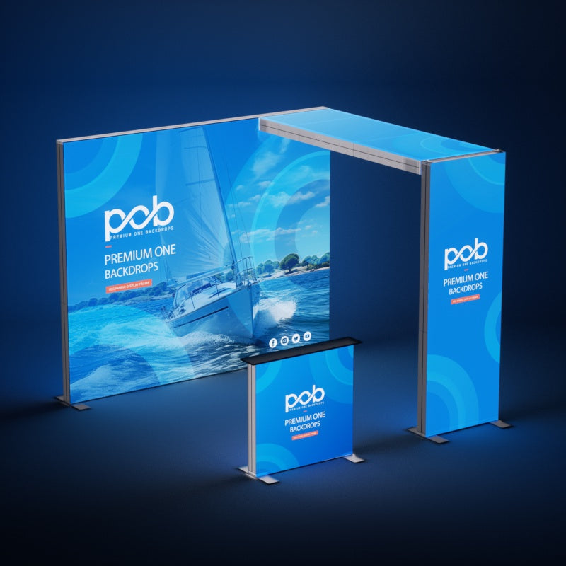 10x10 FT Light Box Exhibition Booth 1