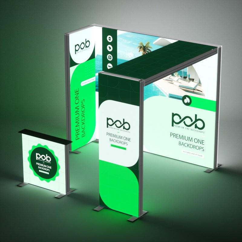 10x10 FT Light Box Exhibition Booth 2